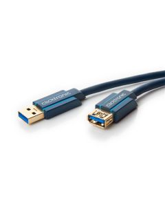 Clicktronic Casual USB 3,0 Extension- 1,8 m - förlängningssladd till typ-A USB kontakt
