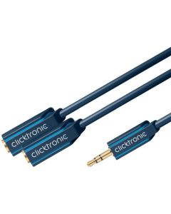 Clicktronic Casual MP3 Y-adapter- 0,1 m