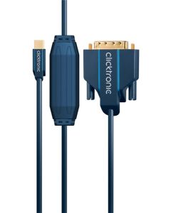 Clicktronic Casual Mini DisplayPort/DVI-kabel - 2 m