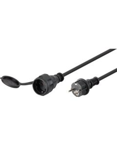 Strömkabel 10 m, svart