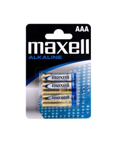 Maxell Long life Alkaline AAA/LR 03-batterier - 4 st.