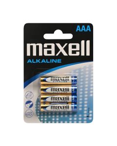 Maxell Long life Alkaline AAA/LR 03-batterier - 4 st.