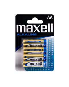 Maxell Long Life Alkaline AA/LR6-batterier - 4 st.