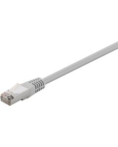 CAT 5e patchkabel, F/UTP, grå, 1 m