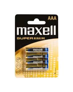 Maxell Super Alkaline AAA/LR 03 Super-batterier - 4 st.