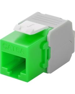 CAT 6a RJ45 Modularkontakt, ej skärmad, grön-vit