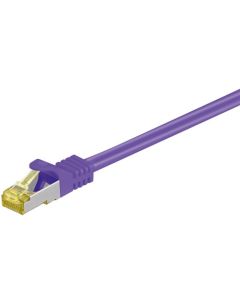 RJ45 patchkabel S/FTP (PiMF), med CAT 7 kabel, violett, 0,25 m