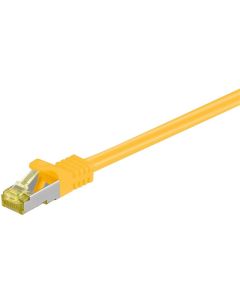 RJ45 patchkabel S/FTP (PiMF), med CAT 7 kabel, gul, 3 m