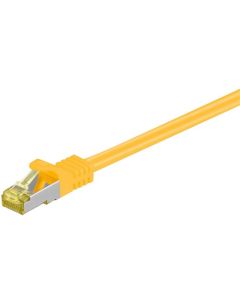 RJ45 patchkabel S/FTP (PiMF), med CAT 7 kabel, gul, 30 m