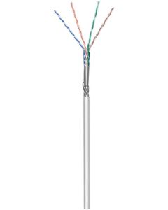 CAT 5e nätverkskabel, SF/UTP, grå, 100 m kabelrulle