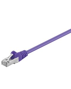 CAT 5e patchkabel, SF/UTP, violett, 0,5 m