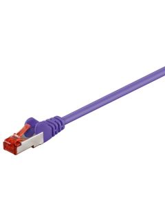 CAT 6 patchkabel S/FTP (PiMF), violett, 10 m