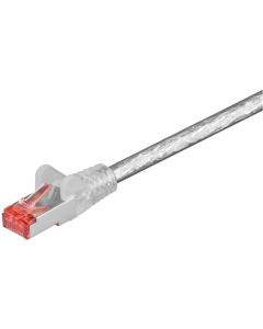 CAT 6 patchkabel S/FTP (PiMF), transparent, 2 m