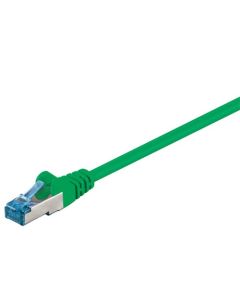 CAT 6a patchkabel S/FTP (PiMF), grön, 1 m