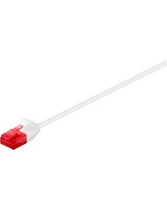 CAT 6 Tunn patchkabel U/UTP, vit, 20 m