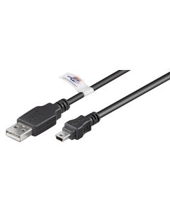 USB 2,0 Hi-Speed-kabel , svart, 1,8 m,