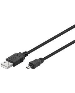 USB 2,0 Hi-Speed-kabel, svart, 1,8 m