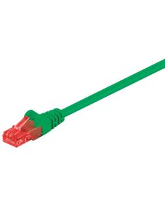 CAT 6 patchkabel, U/UTP, grön, 0,25 m