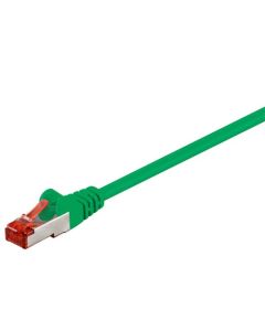 CAT 6 patchkabel S/FTP (PiMF), grön, 0,5 m