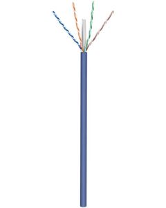 CAT 6a nätverkskabel, U/UTP, blå, 50 m