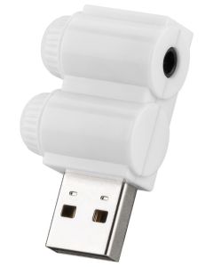 USB 2,0 ljudkort till iPhone-hörlurar