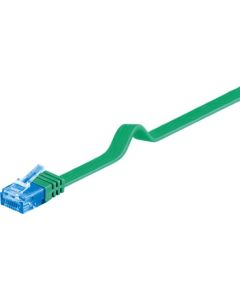 CAT 6a platt patchkabel U/UTP, grön, 2 m