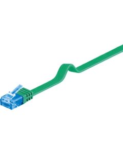 CAT 6a platt patchkabel U/UTP, grön, 5 m