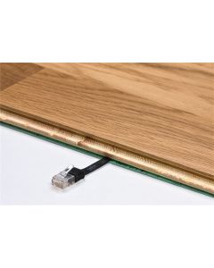 CAT 6 platt patchkabel, U/UTP, blå, 2 m