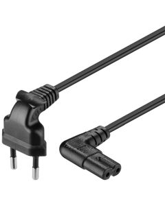 Sladd, båda ändar vinklade, 1 m, svart