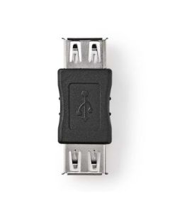 Nedis USB 2.0-adapter, A-hona, A-hona, Svart