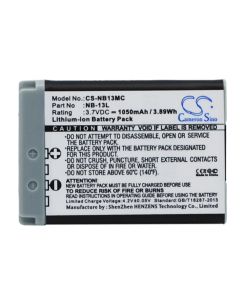 Batteri til Canon kamera Powershot - 1050mAh