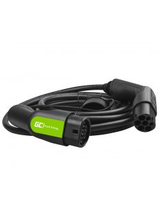 Green Cell EV12 11kW kabel för elbil med typ 2-uttag, 7m
