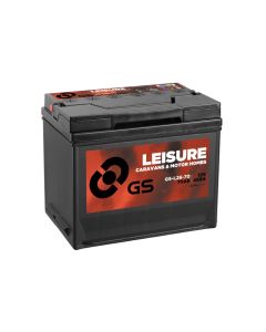 GS Yuasa GS-L26-70 12V 70Ah 450A Fritidsbatteri (start och drift)