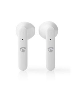 Nedis, Fullt Trådlösa hörlurar   Bluetooth®   Tryck på Kontroll   Batteri hölje   Inbygd mikrofon   Stöd för röststyrning   Vit