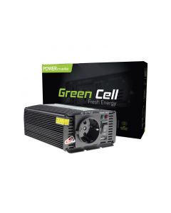 Green Cell Inverter för bil 12V til 230V, 300W / 600W Modifierad sinus