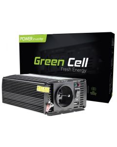 Green Cell Inverter för bil 24V til 230V, 300W / 600W Modifierad sinus