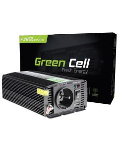 Green Cell Inverter för bil 12V til 230V, 300W/600W Ren sinus