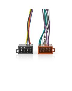 Nedis Kenwood 16-Pin ISO-kabel, Radiokontakt - 2 x Biluttag,  0,15 m,  Flerfärgad