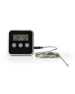 Nedis Stektermometer, 0 °C - 250 °C, Digital Display, Timer