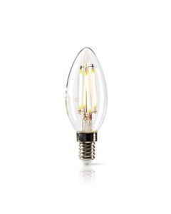 Nedis Dimbar LED-lampa med Retroglöd Ljuseffekt, E14, Stearinljus, 5 W, 470 lm