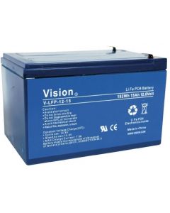 Vision LFP1215 12V 15Ah Litiumbatteri