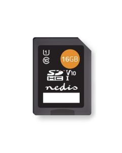 Nedis SDHC-minneskort, 16 GB, Class 10
