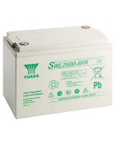 SWL2500-6FR Yuasa Blybatterier (High-Drain speciellt till UPS-system) (flamskyddad box)