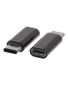 Nedis USB 2.0 Adapter, USB-C Hane till USB Micro B Hona, Svart