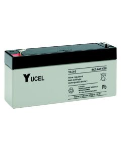 Yucel Y3.2-6 6V 3.2Ah Blybatteri