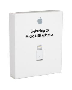 Micro USB Adapter till Apple Lightning till iPhone 5, iPod Touch 5G, iPod Nano 7G - Vit
