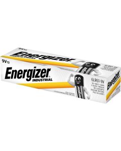 Energizer Industrial 9V / 6LR61 Batterier (12 Stk. Förpackning)