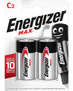 Energizer Max C / E93 Batterier (2 St. Blister)