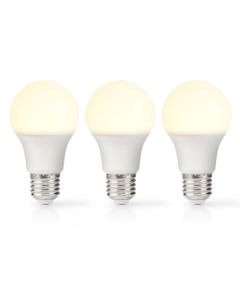 E27 LED standardlampa 8.5W (806lm), 2700K, Varmvit, 3 st.