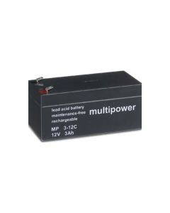 Multipower MP3-12C Förbrukningsbatteri 12V 3Ah